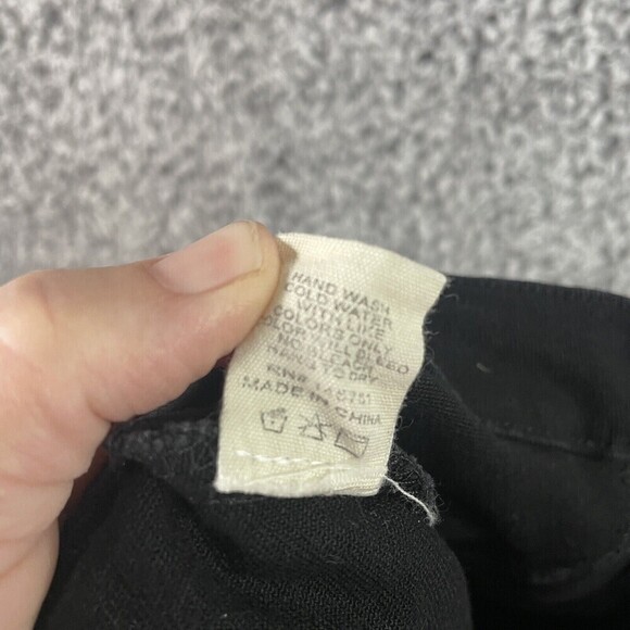 Altar’d State Black Denim Skirt Mini Button Detail Women's Size Large - Picture 8 of 9